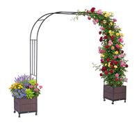 Relaxdays Arco per rose 2 vasi