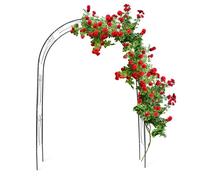 Arco per rose con disegni ornamentali Pergolato in metallo 3,8 kg Verde scuro