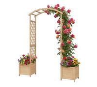 Relaxdays Arco per rose con vasi