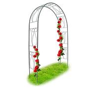 Arco per rose con disegni ornamentali Pergolato in metallo 3,8 kg Verde scuro