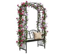 Relaxdays Arco rose con panchina