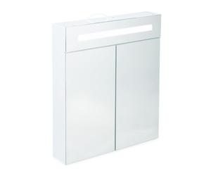 Relaxdays Armadietto a specchio 2 ante con LED