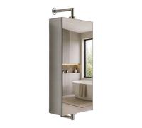Relaxdays Armadietto a specchio girevole inox