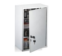 Relaxdays Armadietto medicinali in acciaio inox