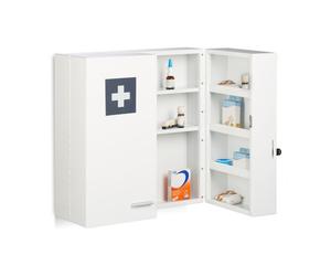 Relaxdays Armadietto per medicinali con serratura