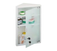 Armadietto Pronto Soccorso Medicinali Cassetta Farmaci Croce Vetro 45x30x17,5 cm