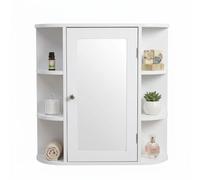 Relaxdays Armadio a specchio con 10 vani