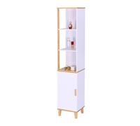 Relaxdays Armadio alto per bagno con 3 ripiani