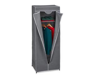 Relaxdays Armadio in stoffa con barra appendiabiti
