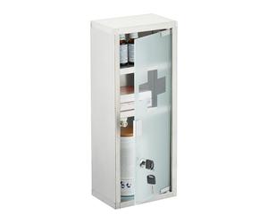 Relaxdays Armadio pensile da bagno per le medicine