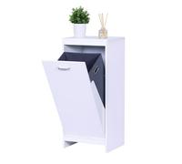 Armadio portabiancheria Relaxdays, Sacco Estraibile da 48 l, HLP: 90 x 40 x 35 cm, Bianco