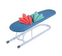 Relaxdays asse per maniche, camicie e polsini, 52 x 12,5 cm, blu/bianco | Rivestimento in cotone, pieghevole