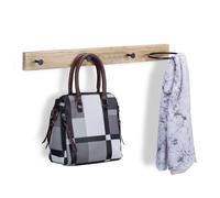 Relaxdays Attaccapanni da parete con anello