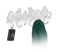 Attaccapanni parete portachiavi muro ganci appendiabiti giacche ingresso bianco