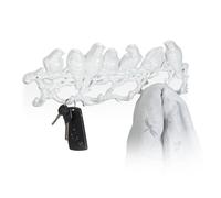 Appendiabiti parete muro ganci portachiavi giacche ingresso bianco attaccapanni