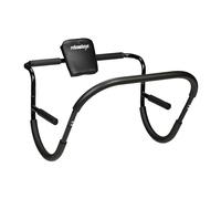 Relaxdays Attrezzo per Addominali AB Roller, Allenamento a Casa, Potenziamento Muscolare, HxLxP: 68,5 x 69 x 65 cm, Nero, Acciaio
