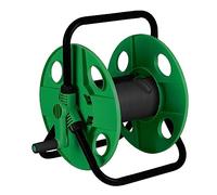 Relaxdays Avvolgitubo Acqua, Raccoglitubo, Avvolgi Tubo 30 m e 1/2", Acciaio, Plastica, HLP: 38 x 42 x 31 cm, Verde Nero