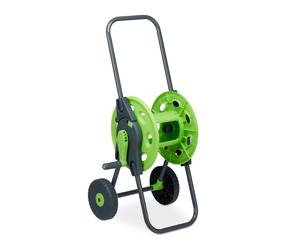 Relaxdays Avvolgitubo carrello portatubo con ruote