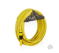 Relaxdays Portatubo da Giardino, Stile Antico, in Ghisa, Sella Porta Cavo da Parete, Vintage, Tubi da 20 m, Bronzo