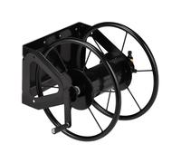 Carrello avvolgitubo Supporto per tubo da giardino 7,6 kg Nero Acciaio 60 m