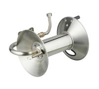 Avvolgitubo Acciaio Inox Parete Portatubo Giardino Supporto Tubo 27 x 47 x 35 cm