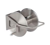 Avvolgitubo in acciaio inox Arrotolatore per tubi 3,2 kg 40 m 2 attacchi