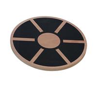 Relaxdays Balance Board, Tavoletta Propriocettiva, Allenamento Total Body, Pedana Fitness in Legno 8x40 cm, Marrone Nero