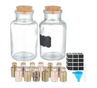 14 Barattoli Spezie Tappo Sughero Contenitore 150 ml Vasetti Vetro Dispenser