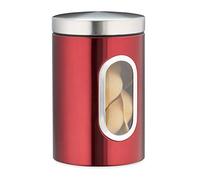 Relaxdays Barattolo, con Coperchio, Finestra Trasparente, 1,4 L, Caffè, Sale, Z