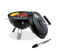 Barbecue Sfera Rotondo Ø 37 cm Griglia Tavolo Campeggio Giardino Coperchio Grill