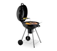 Barbecue Sfera Ø 53 cm Griglia Campeggio Coperchio Ruote Cesto Cenere Termometro
