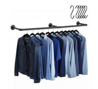 Relaxdays Barra appendiabiti industriale da parete