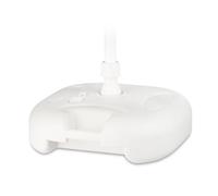 Relaxdays Base per Ombrellone in Plastica, Riempibile con Acqua e Sabbia, per Aste D: 25-32 mm, 43 x 43cm, Grigio Chiaro