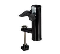 relaxdays Base per Ombrellone per Ringhiere Rettangolari, Ampiezza 19-38 mm, Supporto in Acciaio, H: 15,5 cm, nero