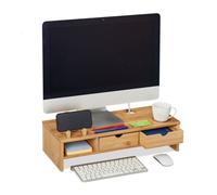 Supporto per monitor 2 cassetti 54 cm Supporto per schermo Rialzo per PC