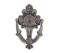 Relaxdays Battente Porta Antico, Ghisa, Batacchio Portone, Battiporta per Ingresso, H x L x P: 18 x 10 x 4 cm, Bronzo