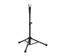 Relaxdays Batting Teeper Baseball e Softball, Ausilio per la Battuta Supporto Regolabile in Altezza da 72 a 121 cm, Nero