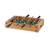 Relaxdays Biliardino da Tavolo, per Bambini e Adulti, Calcio Balilla, HLP: 11 x 51 x 50 cm, Legno MDF, Verde Marrone