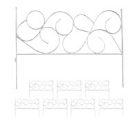 Relaxdays Bordo aiuola metallo 8 pz