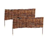 Relaxdays Set bordure in salice per aiuole