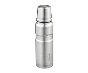 Relaxdays Borraccia Termica, 500 ml, Bottiglia Riutilizzabile Viaggio, Bevande Calde e Fredde, Acciaio Inox, Argentato