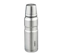 Relaxdays Borraccia Termica, 500 ml, Bottiglia Riutilizzabile Viaggio, Bevande Calde e Fredde, Acciaio Inox, Argentato