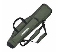 Relaxdays Borsa da Pesca, Fodero per canne 100 cm, 3 canne, 5 Scomparti, Imbottita, capiente, Oxford 1200D, Verde Oliva