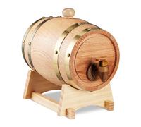 Botte in legno di quercia Dispenser per liquori 1,25 L Supporto incluso
