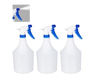 Relaxdays Bottiglie spray plastica vuote 1L Set
