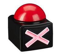 Relaxdays Bottone buzzer con suoni e luci