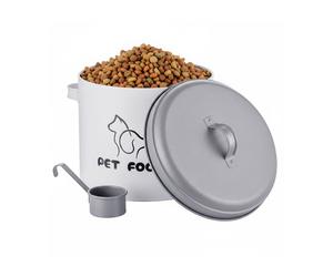 Relaxdays Box metallo con cucchiaio