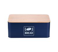 Relaxdays Box portapane con coperchio in bambù