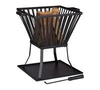 Braciere Brucialegna XL Cestello per legna 5,4 kg Braciere da giardino Ventilato