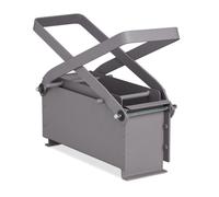 Relaxdays Bricchettatrice per Cartone, Pressa per Carta, Compattatore Manuale, in Acciaio, HLP 24 x 30 x 12,5 cm, Grigio